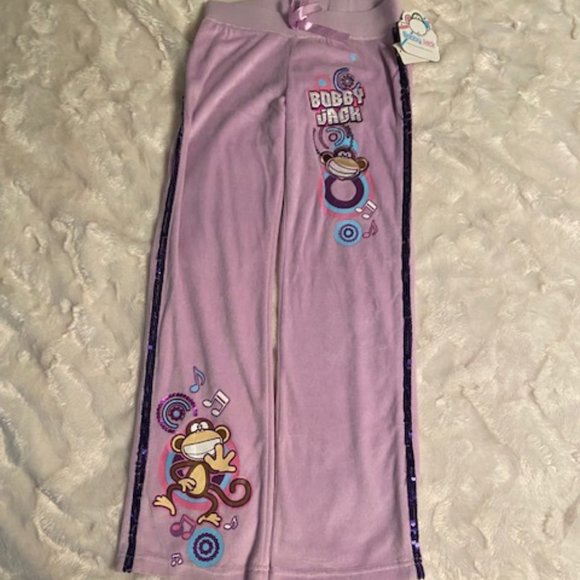 Bobby Jack Velour Pants Girls Size 10/12 NWT - Picture 2 of 11